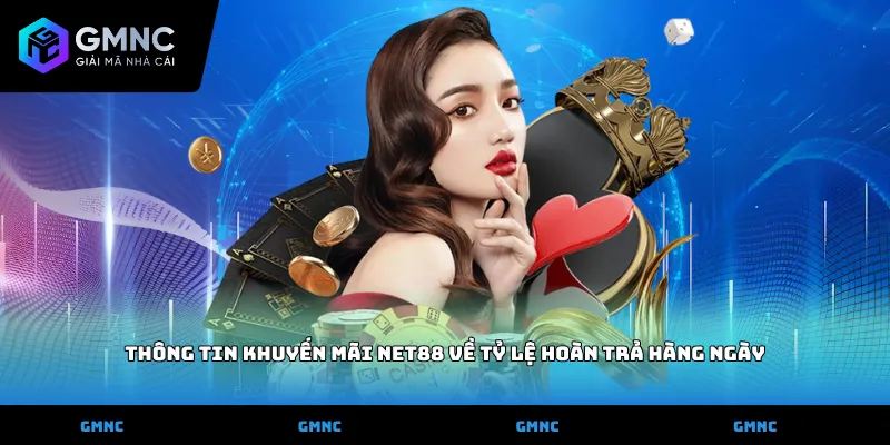 Thông tin khuyến mãi NET88 về tỷ lệ hoàn trả hàng ngày